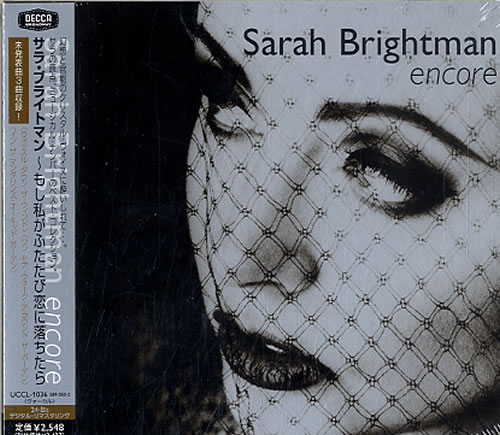 Sarah Brightman Encore Japan Cd Album UCCL-1036 Encore Sarah